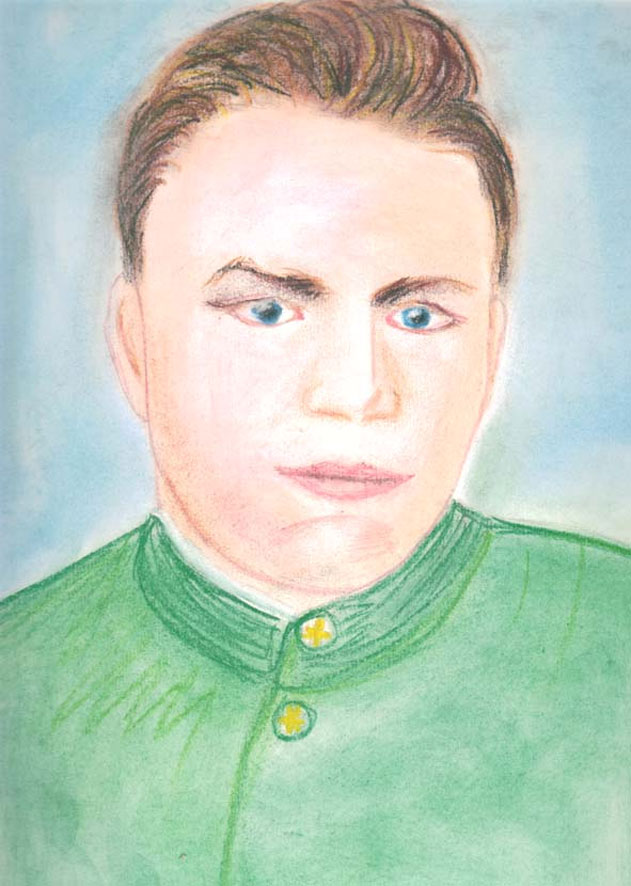 Портрет А.Гайдара. Автор ученик 6 «А» класса Крейтнер Дима